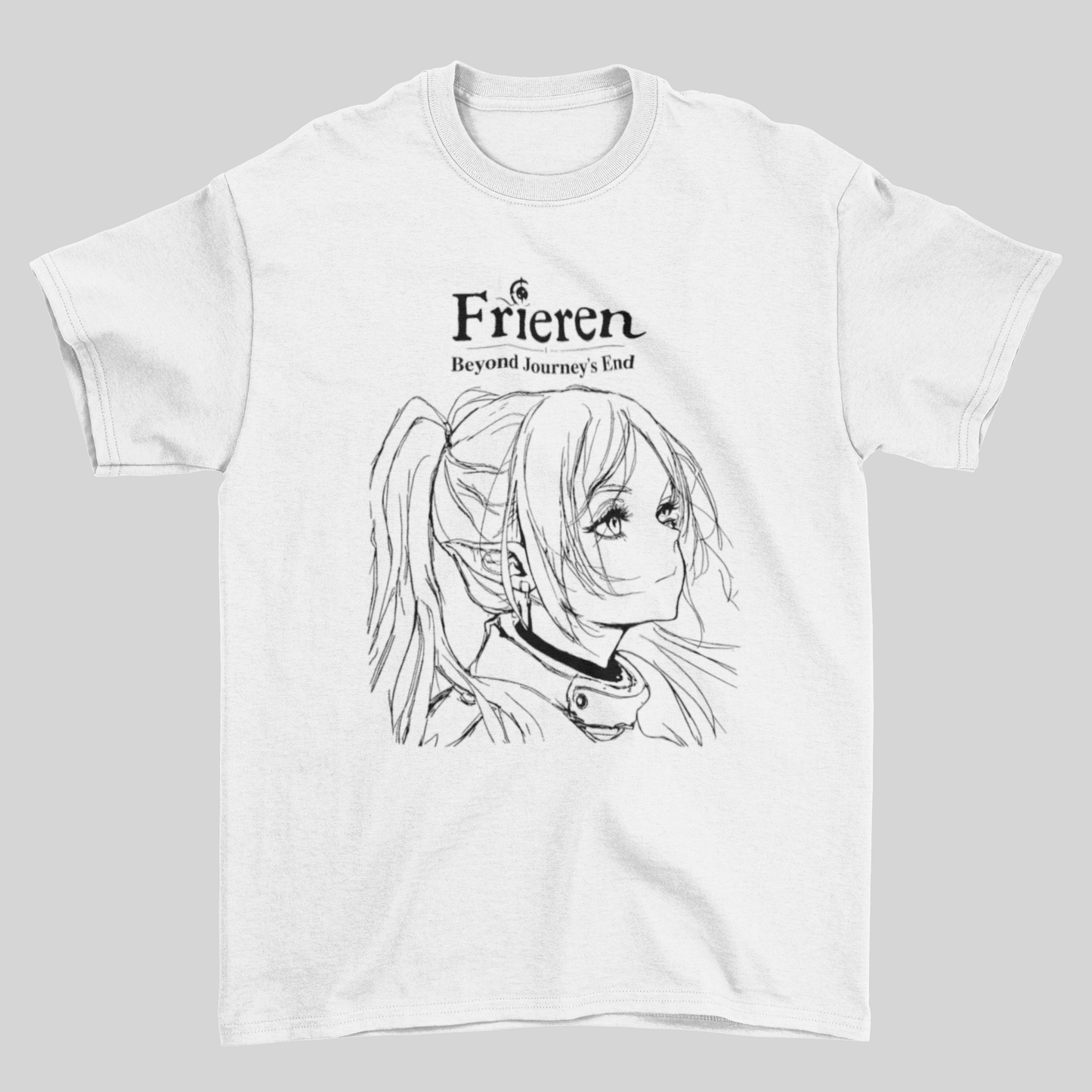 Camiseta Básica Unissex Frieren Illustration