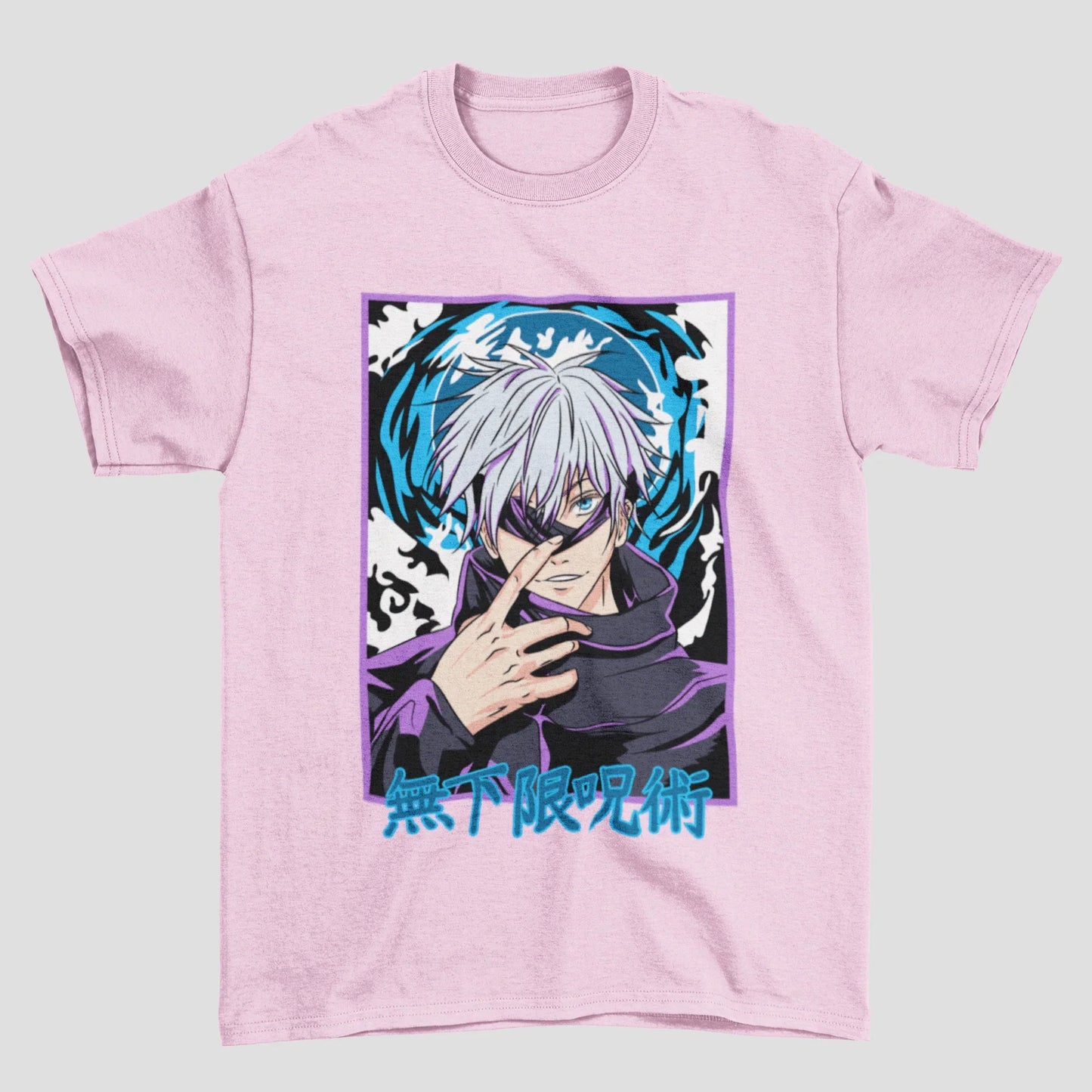 Camiseta Básica Gojo Satoru Olho Aberto Jujutsu Kaisen