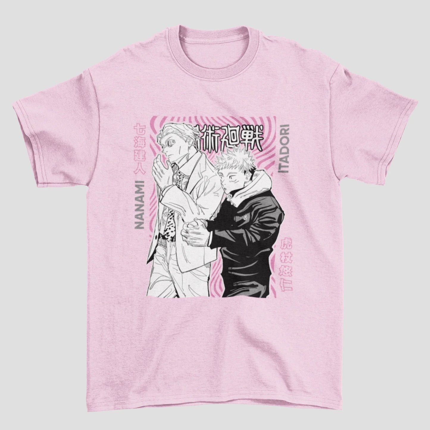 Camiseta Básica Yuji e Nanami Jujutsu Kaisen