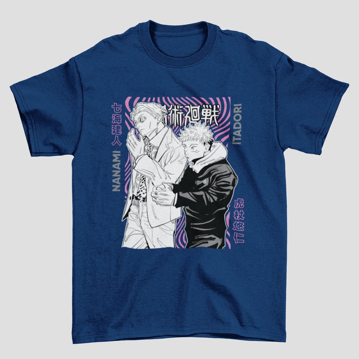Camiseta Básica Yuji e Nanami Jujutsu Kaisen
