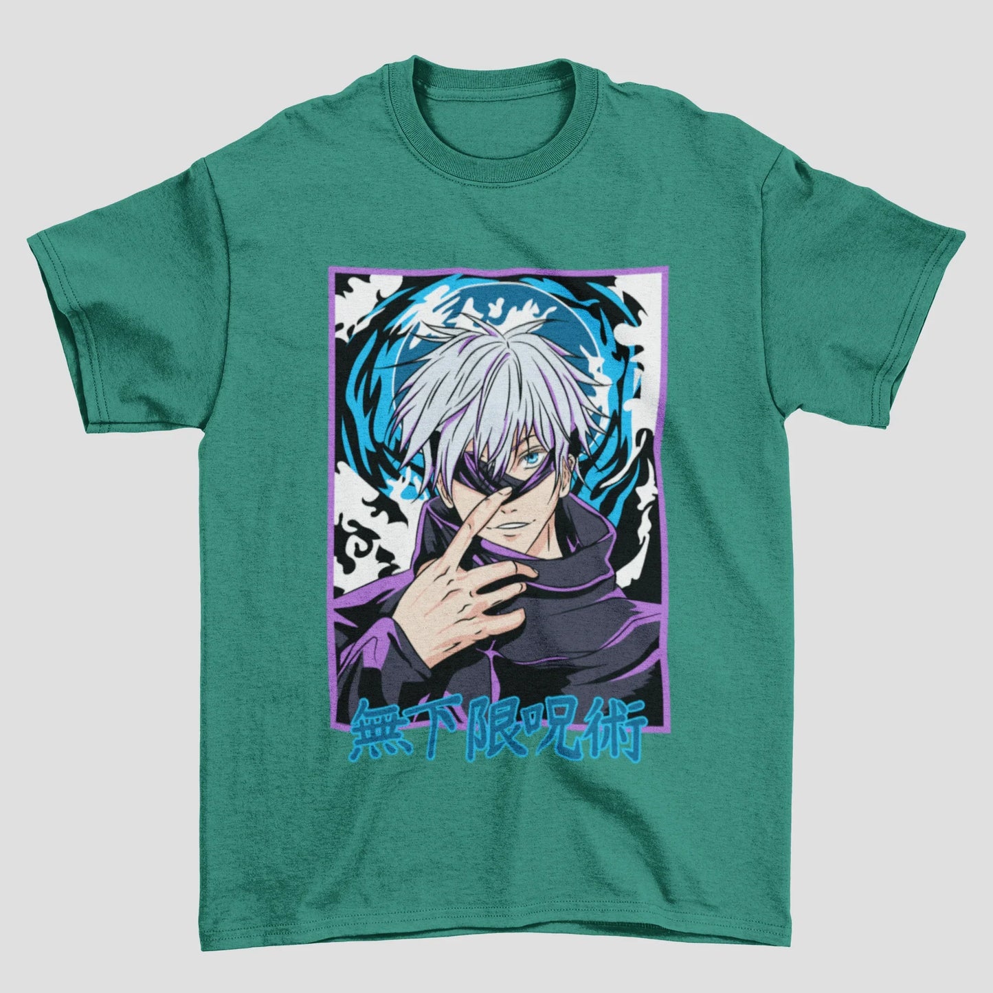 Camiseta Básica Gojo Satoru Olho Aberto Jujutsu Kaisen