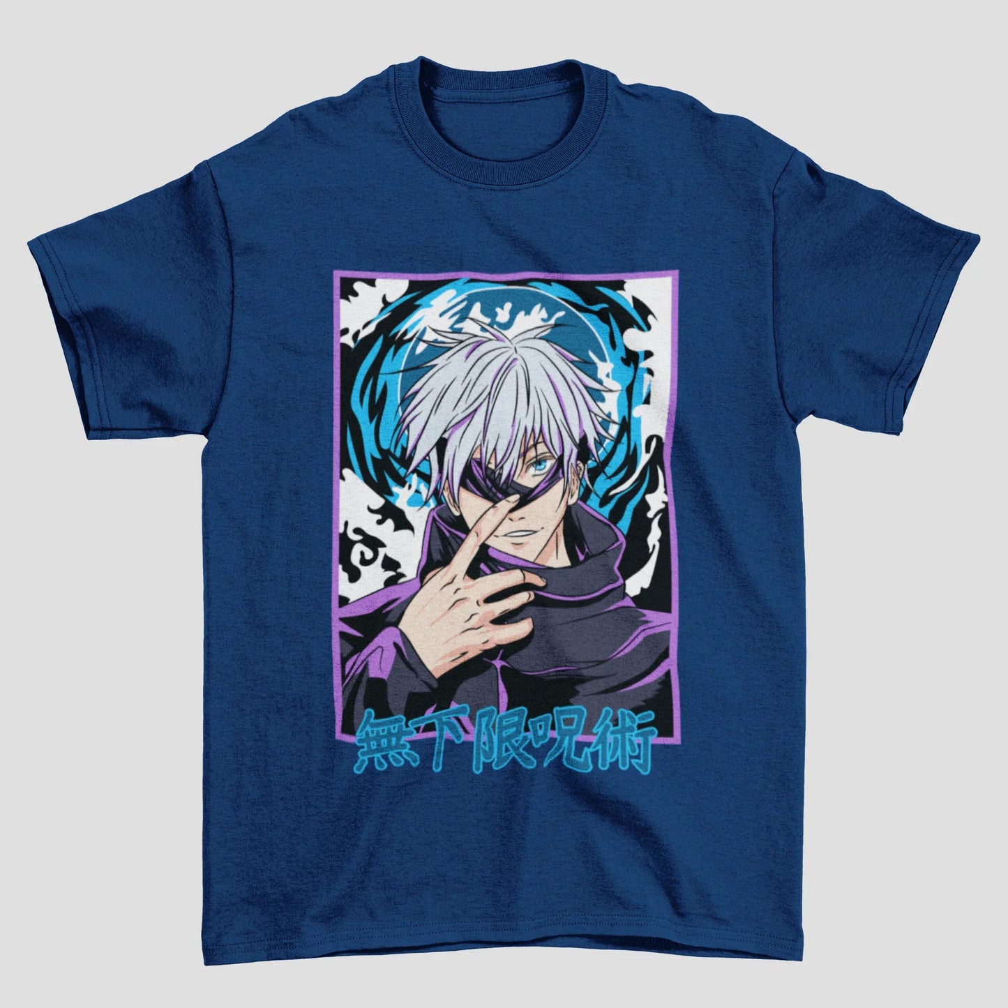 Camiseta Básica Gojo Satoru Olho Aberto Jujutsu Kaisen