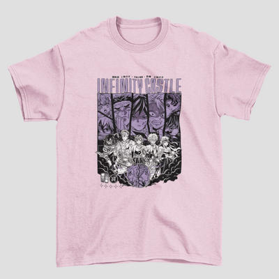 Camiseta Básica Unissex Demon Slayer Infinity Castle