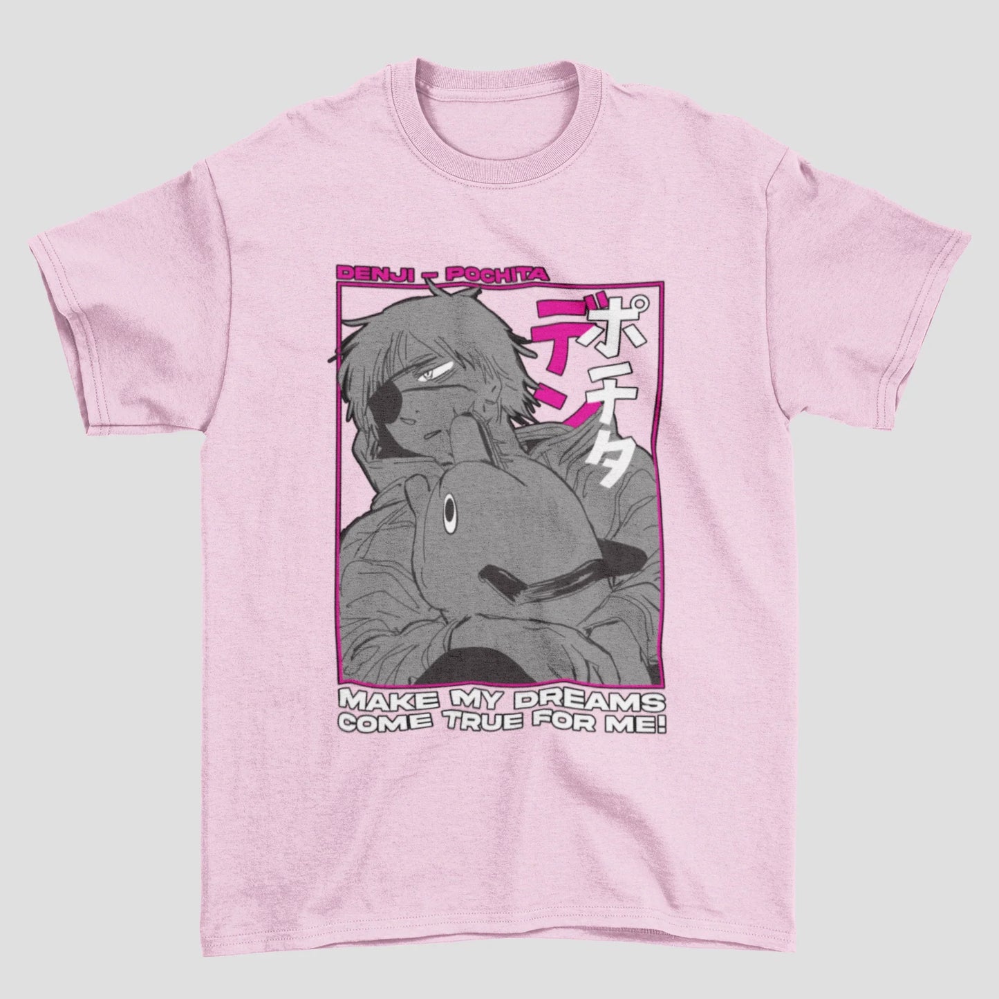 Camiseta Básica Denji e Pochita Chainsaw Man