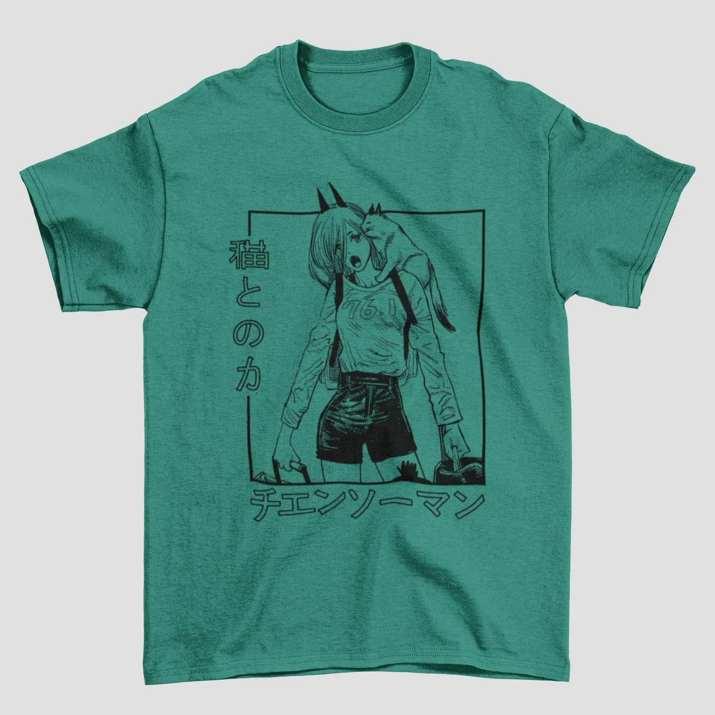 Camiseta Básica Unissex Power Cat Chainsaw Man