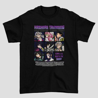 Camiseta Básica Unissex Demon Slayer Hashira Training