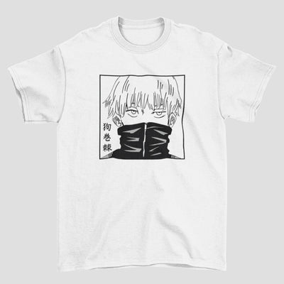 Camiseta Básica Unissex Inumaki Toge Face Jujutsu Kaisen