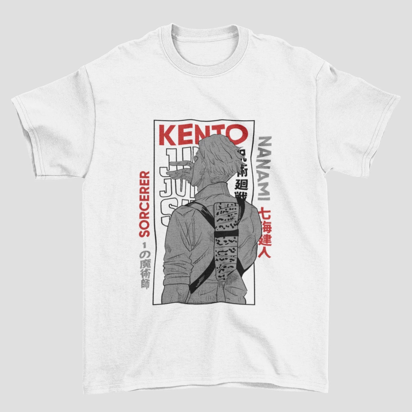 Camiseta Básica Kento Nanami Jujutsu Kaisen