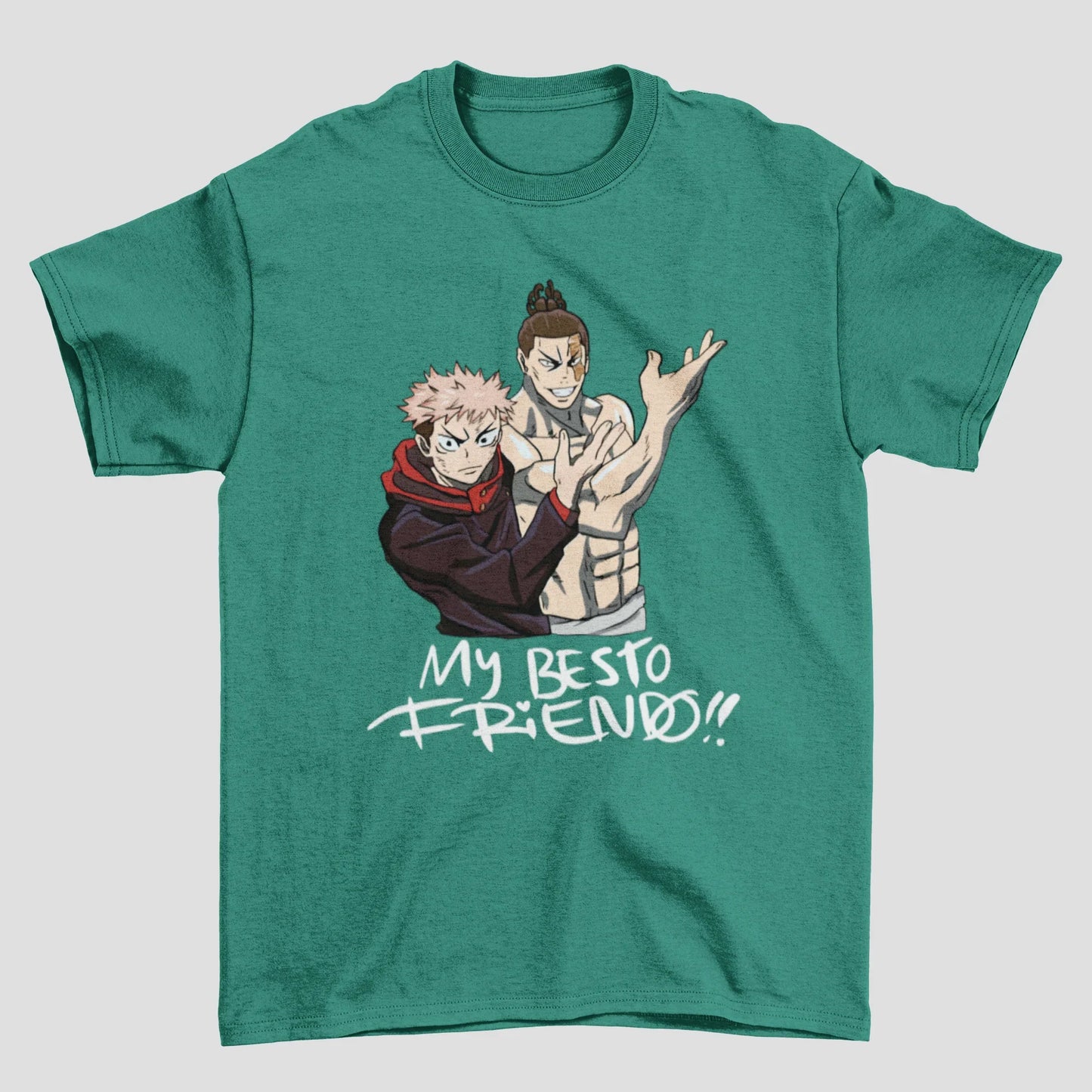 Camiseta Básica Yuji e Todo My Besto Friendo Jujutsu Kaisen