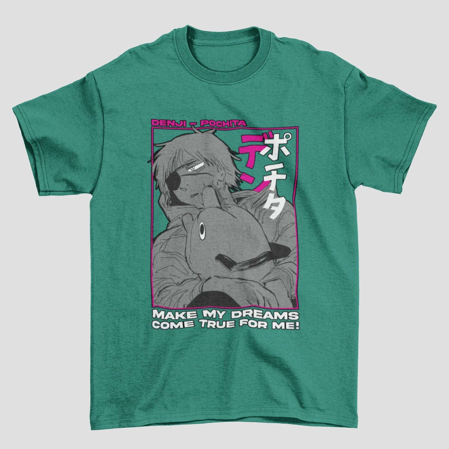 Camiseta Básica Denji e Pochita Chainsaw Man