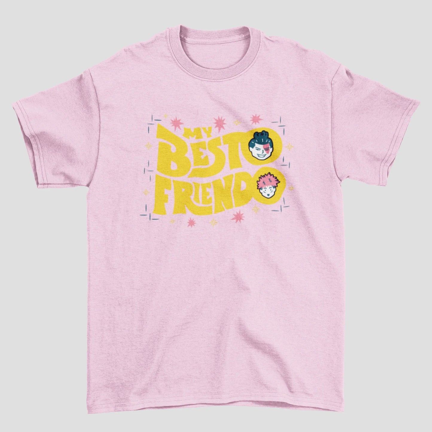 Camiseta Básica Unissex My Besto Friendo Funny Jujutsu Kaisen