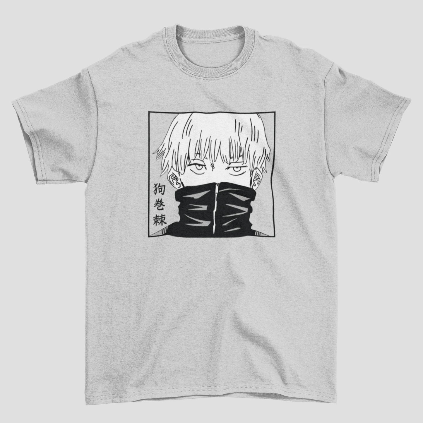 Camiseta Básica Unissex Inumaki Toge Face Jujutsu Kaisen