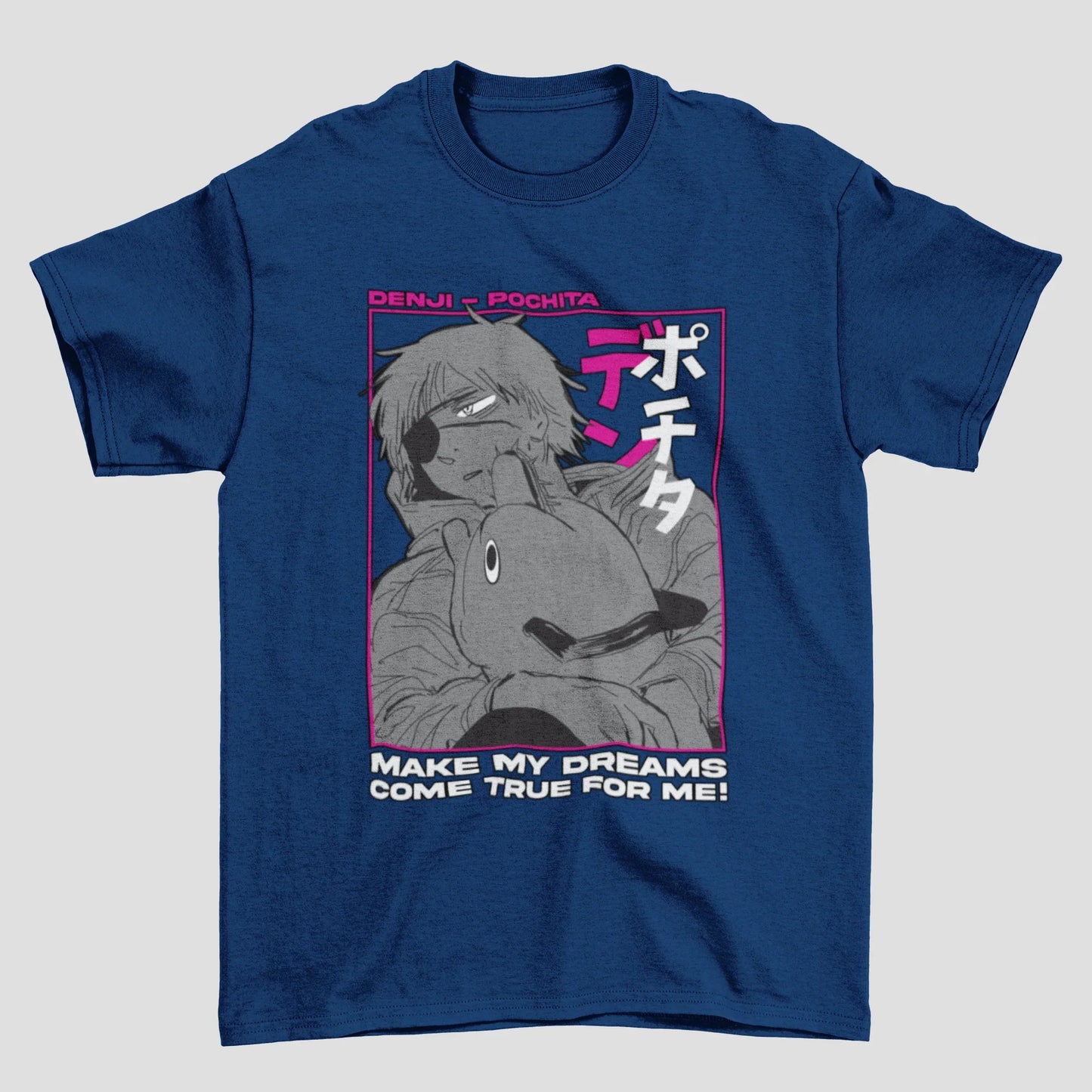 Camiseta Básica Denji e Pochita Chainsaw Man