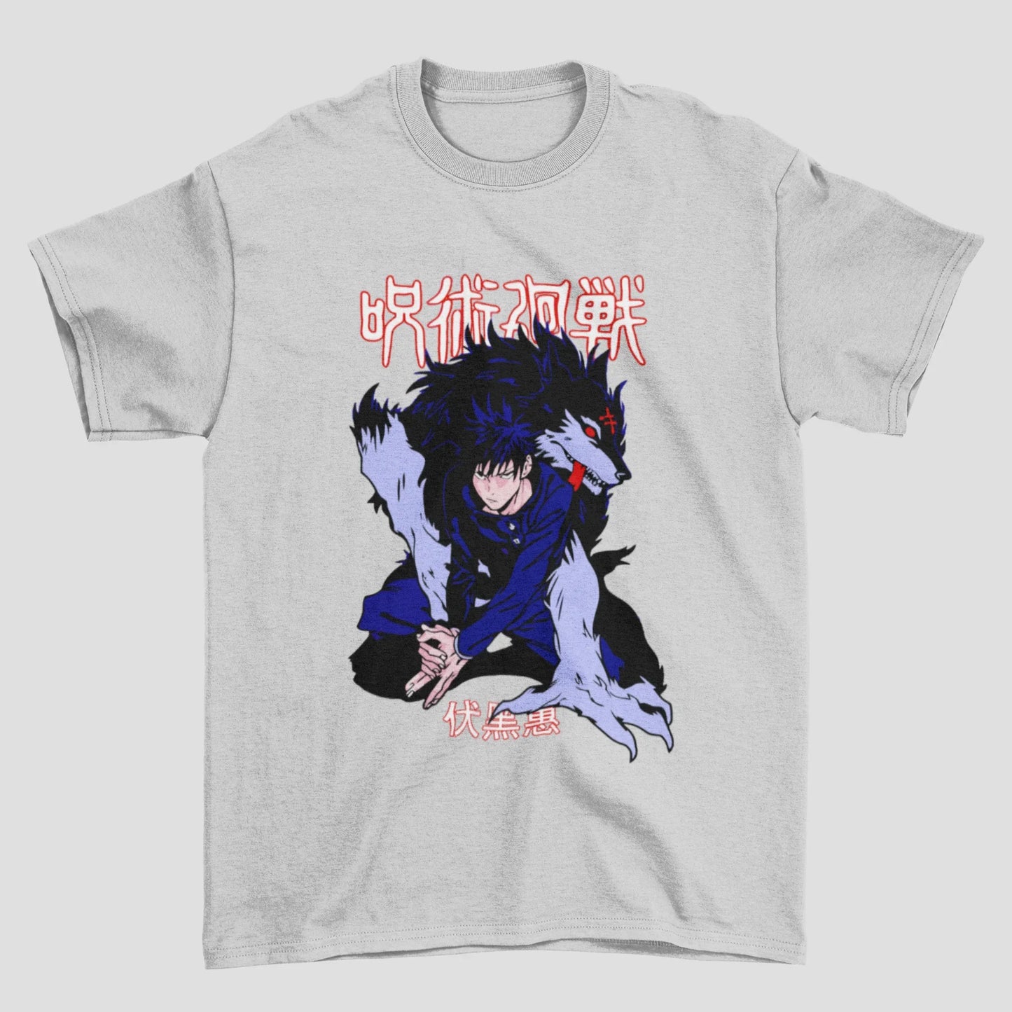 Camiseta Básica Unissex Fushiguro Megumi Jujutsu Kaisen