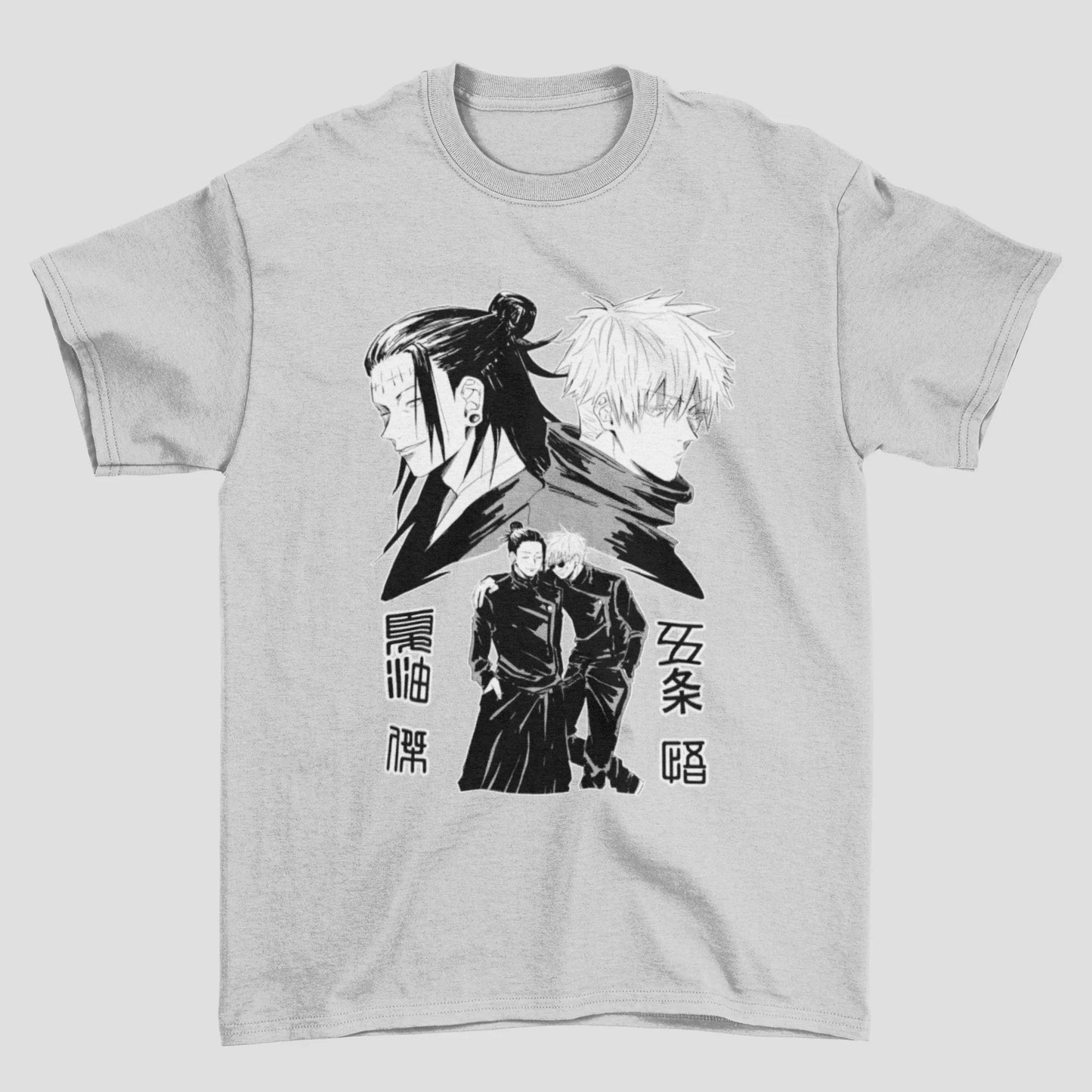 Camiseta Básica Unissex Geto Suguru And Gojo Satoru Friends