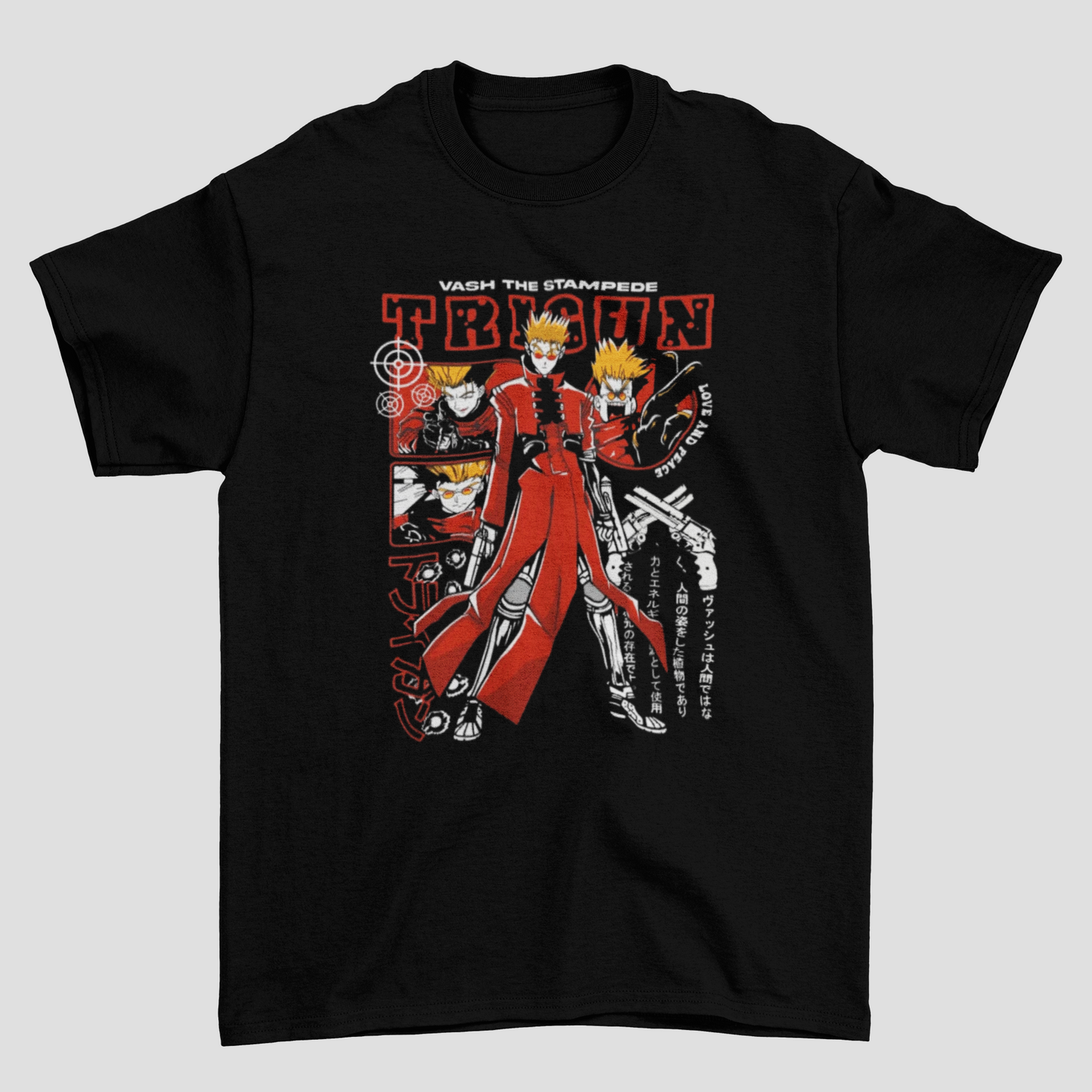 Camiseta Básica Unissex Trigun Graphic