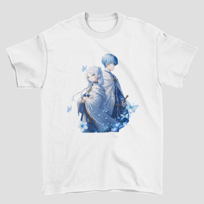 Camiseta Básica Unissex Frieren Loves Himmel