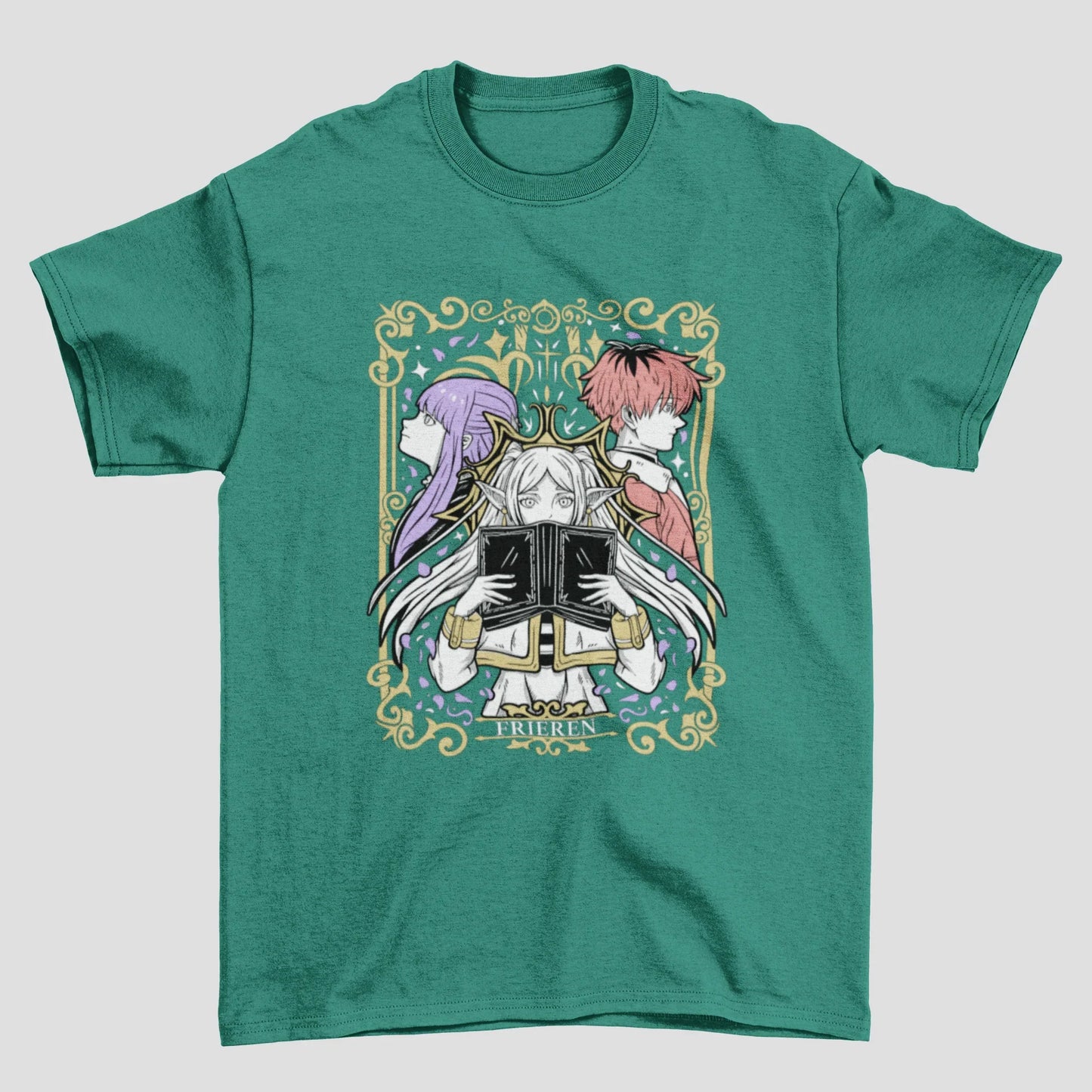 Camiseta Básica Unissex Frieren Personagens