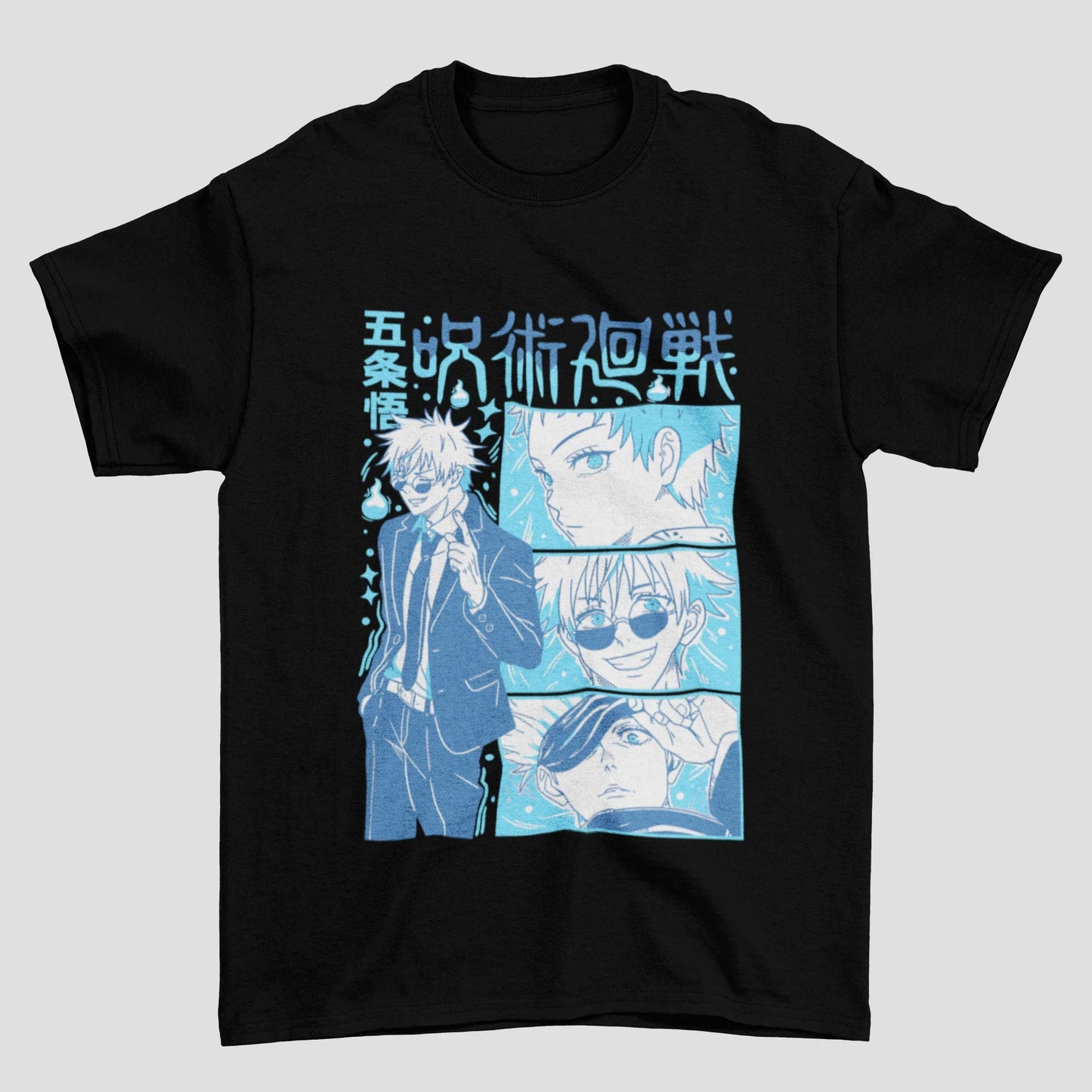 Camiseta Básica Unissex Jujutsu Kaisen Gojo Collab