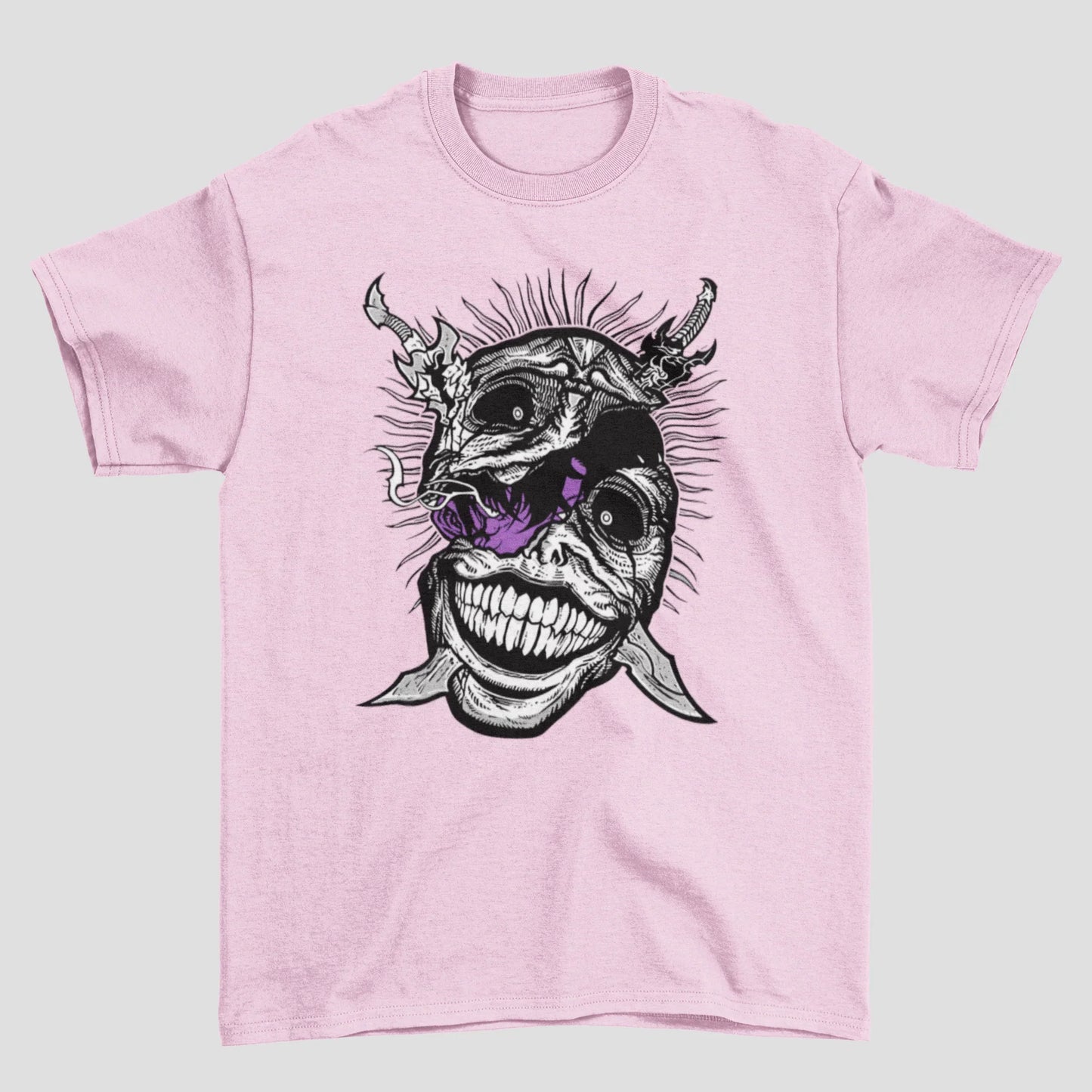 Camiseta Básica Unissex Solo Leveling Monster Face