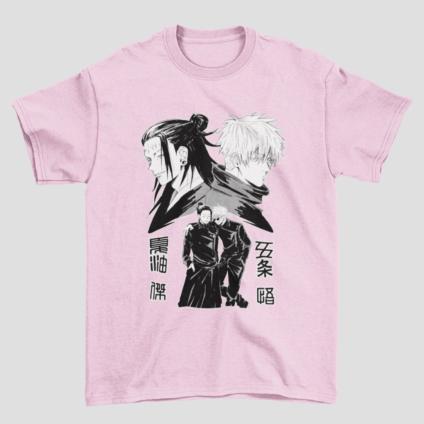 Camiseta Básica Unissex Geto Suguru And Gojo Satoru Friends