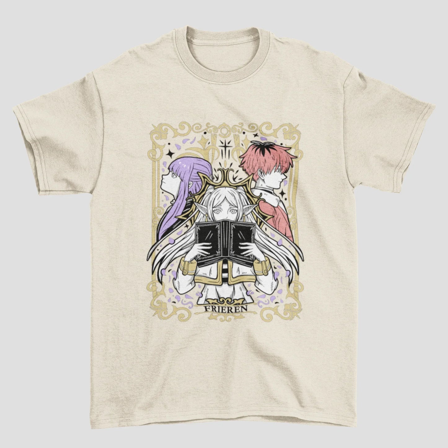 Camiseta Básica Unissex Frieren Personagens