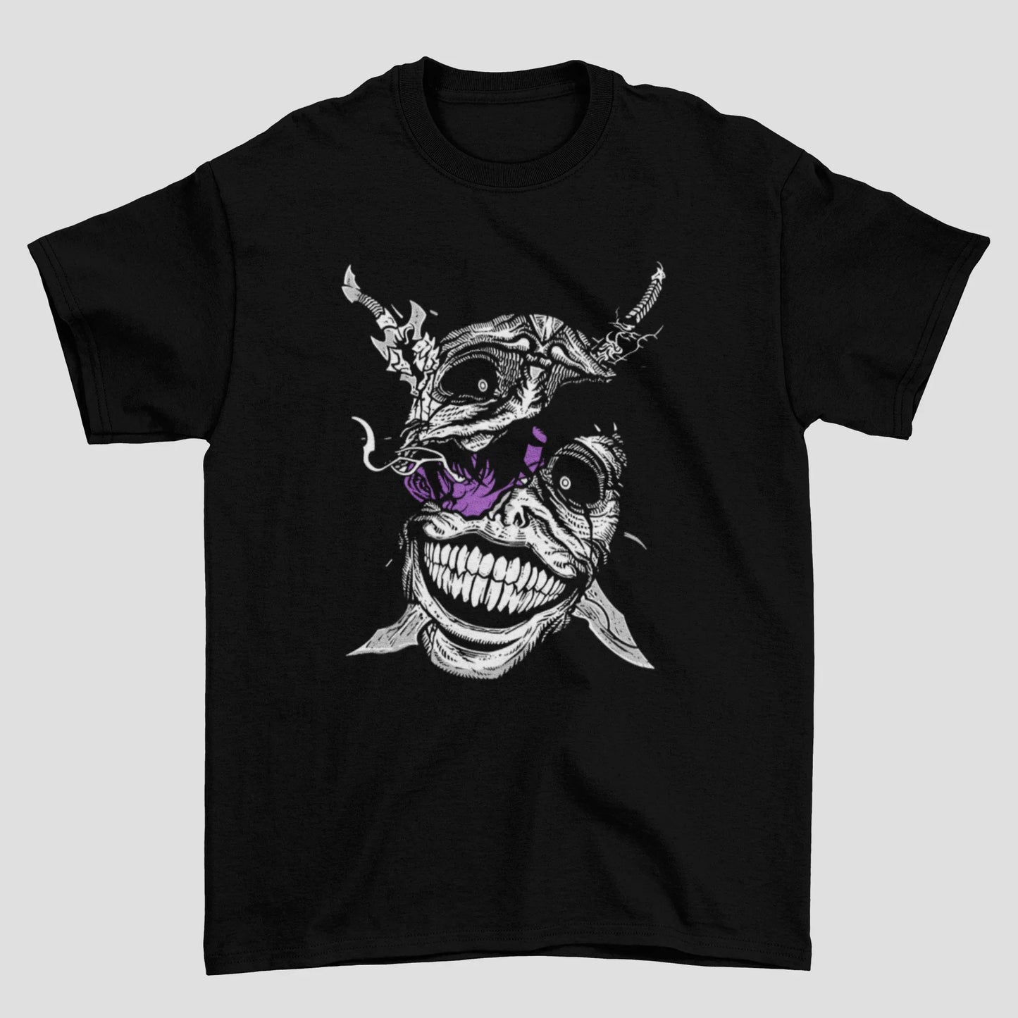 Camiseta Básica Unissex Solo Leveling Monster Face
