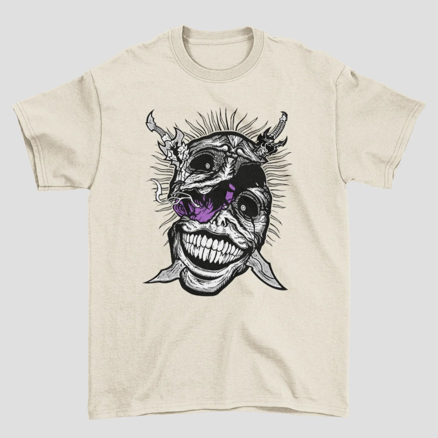 Camiseta Básica Unissex Solo Leveling Monster Face