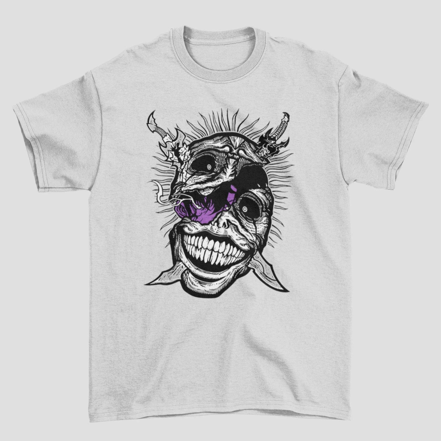 Camiseta Básica Unissex Solo Leveling Monster Face