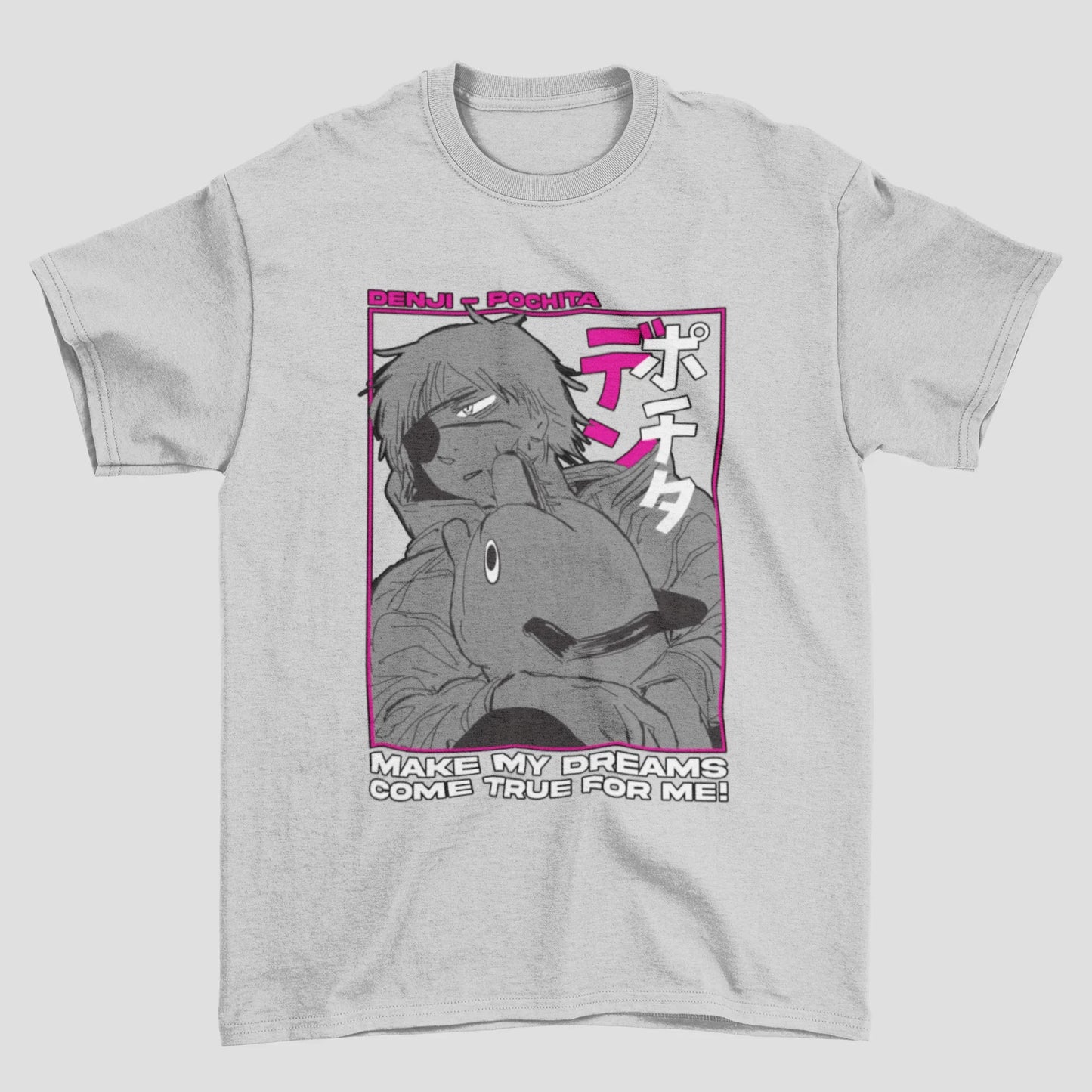 Camiseta Básica Denji e Pochita Chainsaw Man