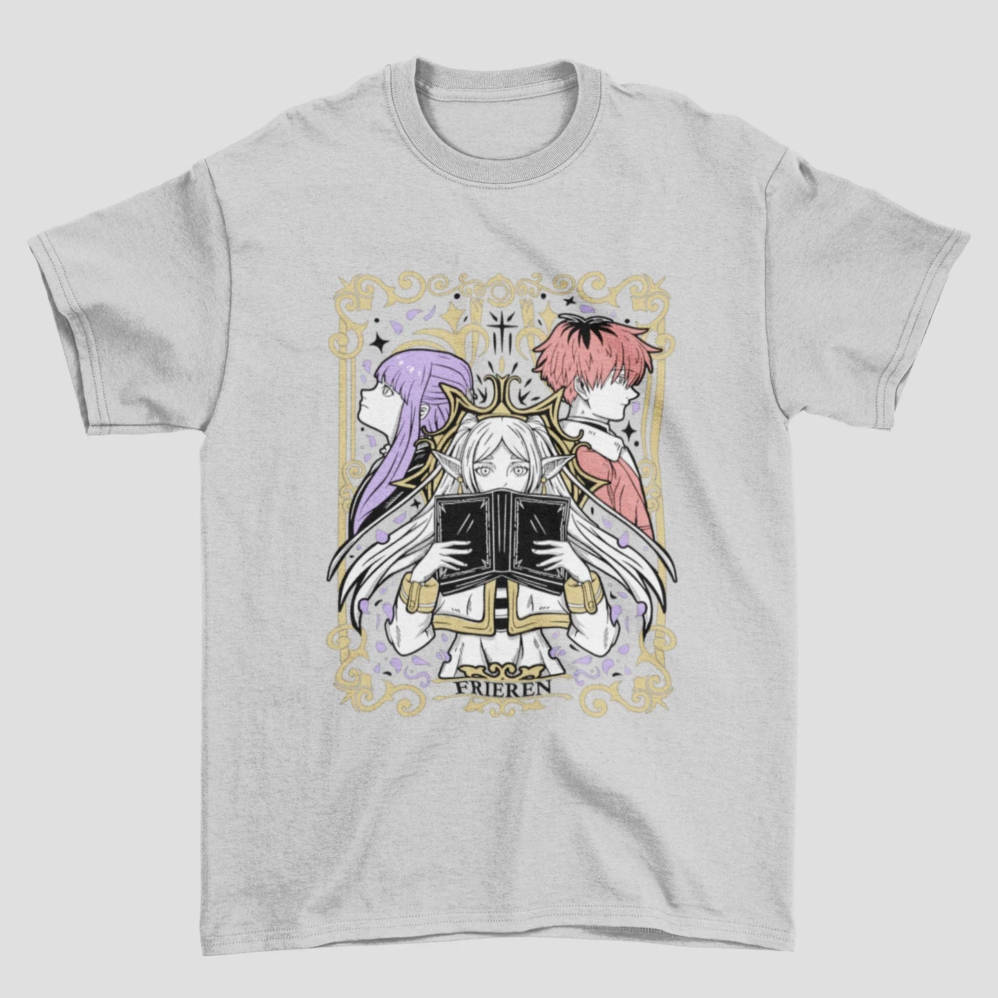 Camiseta Básica Unissex Frieren Personagens