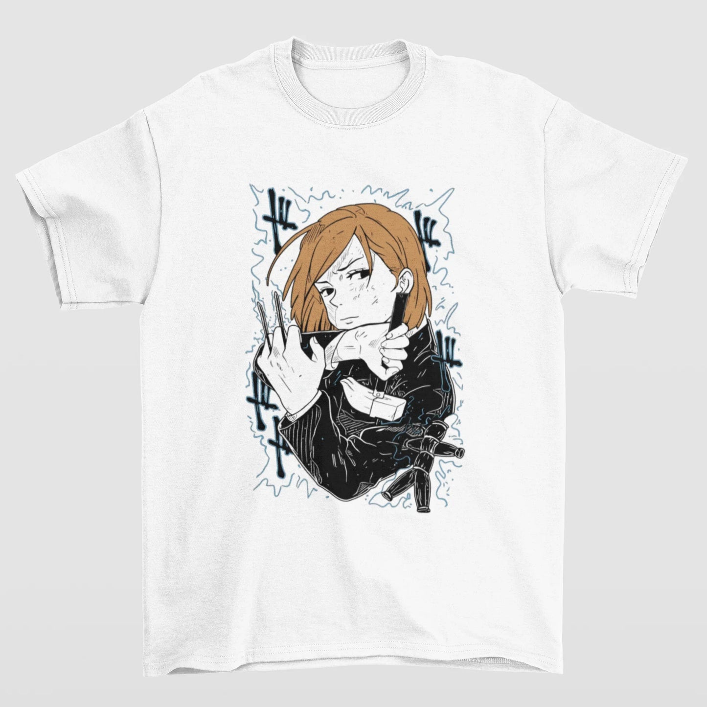 Camiseta Básica Unissex Jujutsu Kaisen Nobara Fight