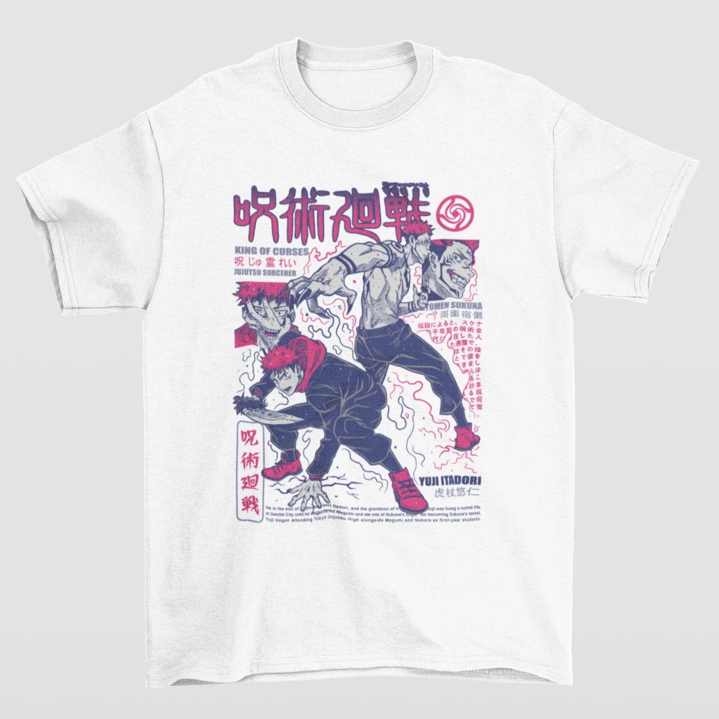 Camiseta Básica Unissex Jujutsu Kaisen Itadori Aesthetic