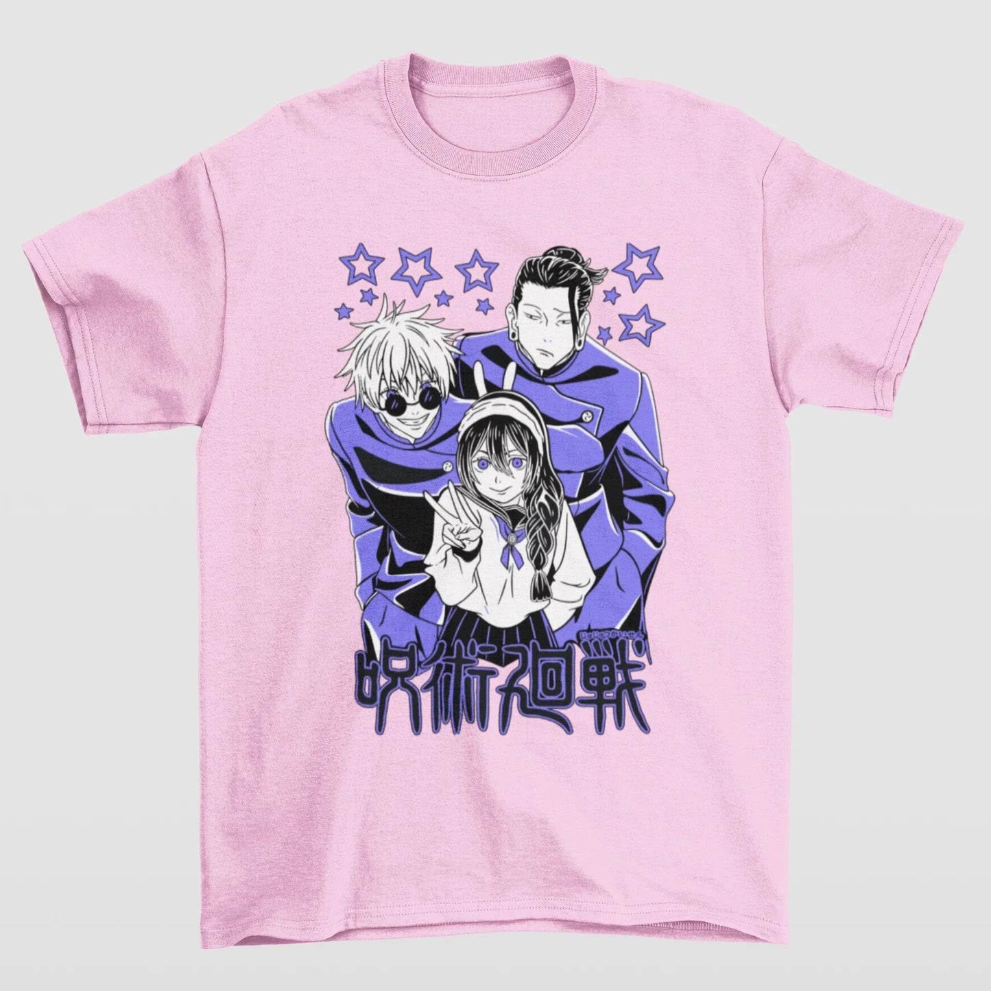 Camiseta Básica Unissex Jujutsu Kaisen Gojo Satoru Trio
