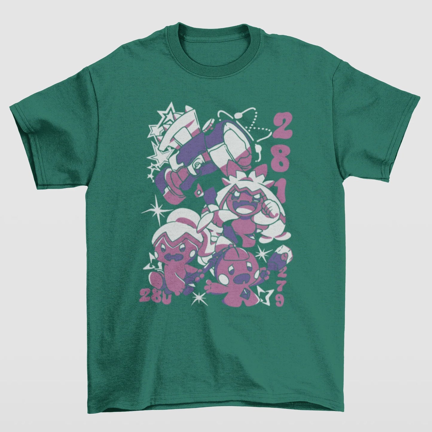 Camiseta Básica Unissex Pokemon Tinka- VERDE