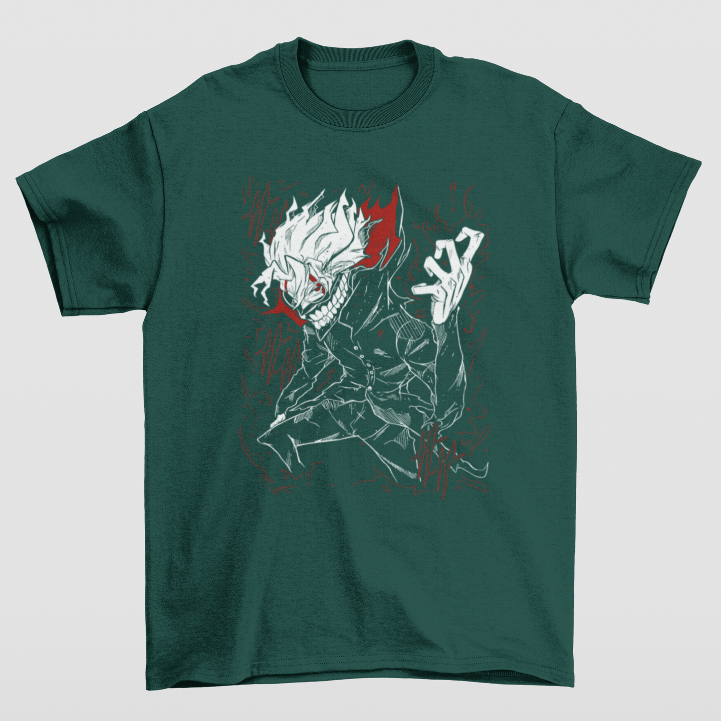 Camiseta Básica Unissex Okarun Dandadan- verde