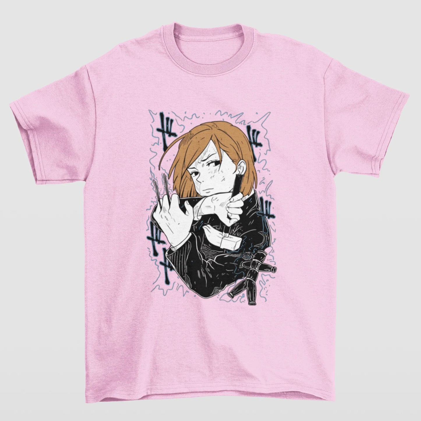 Camiseta Básica Unissex Jujutsu Kaisen Nobara Fight