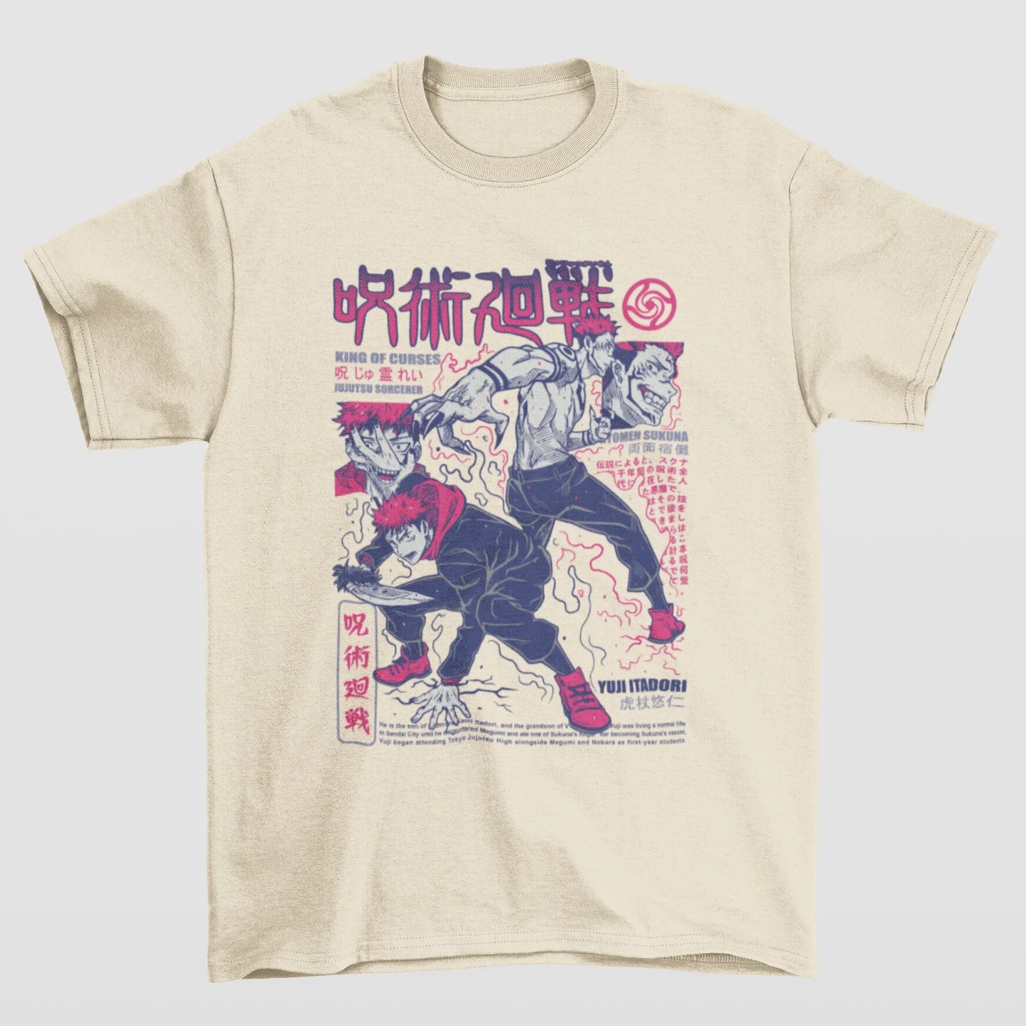 Camiseta Básica Unissex Jujutsu Kaisen Itadori Aesthetic
