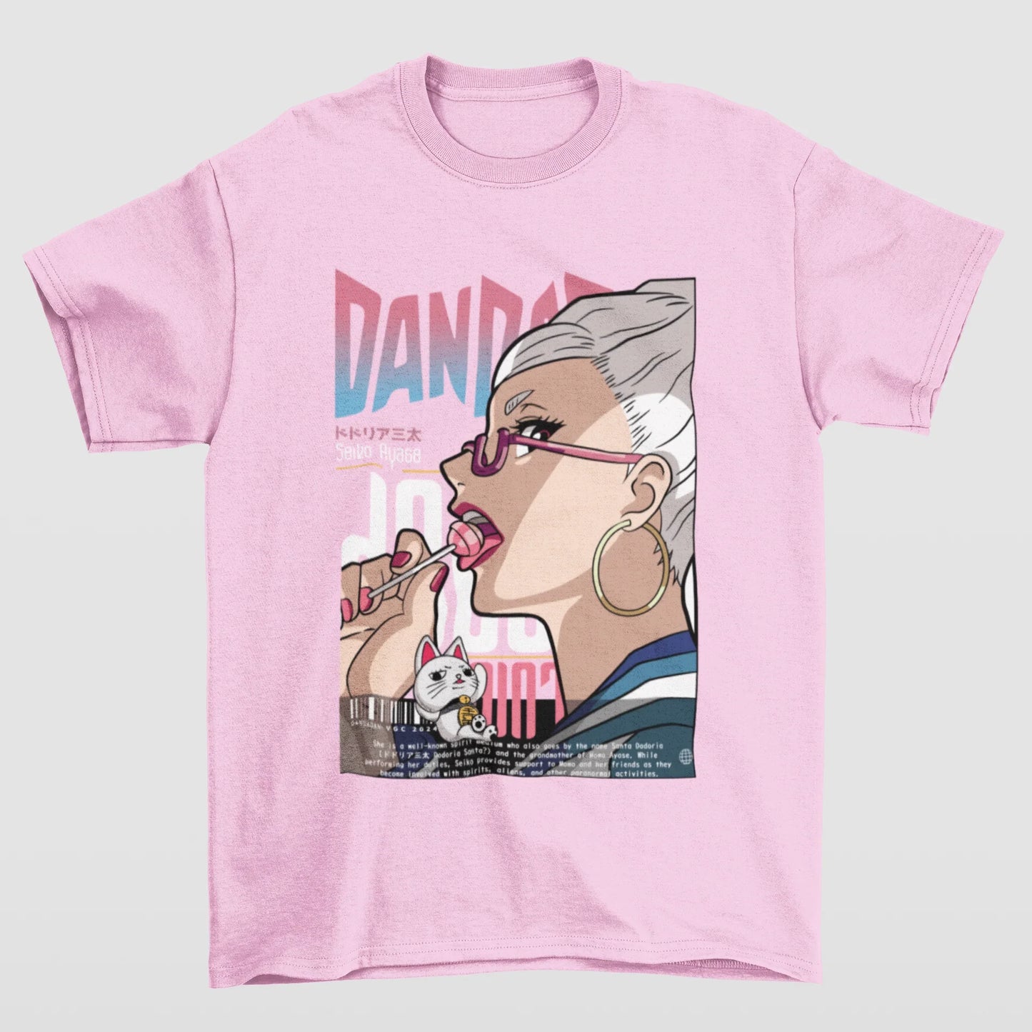 Camiseta Básica Unissex Seiko Ayase- rosa bebe