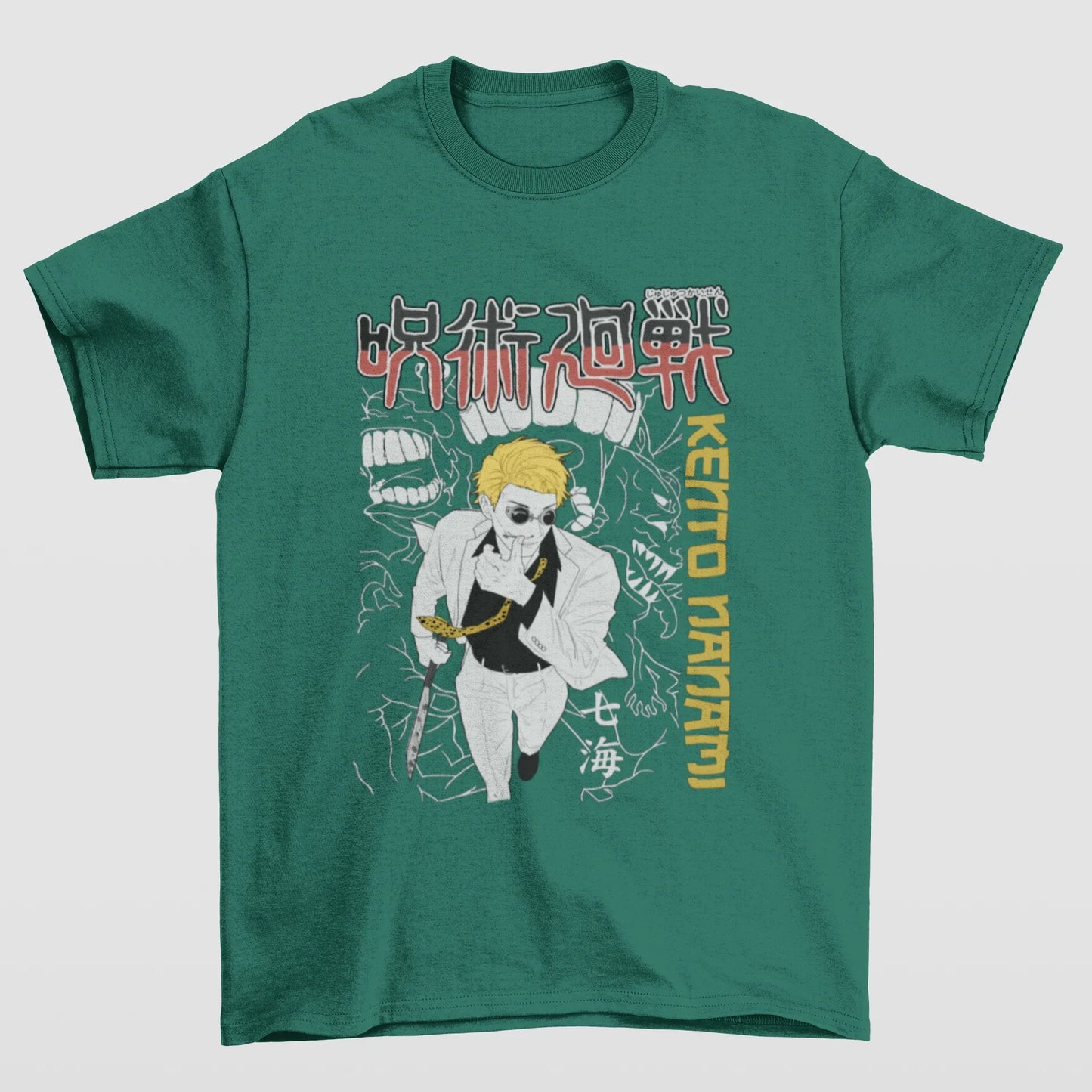Camiseta Básica Unissex Jujutsu Kaisen Nanami Style