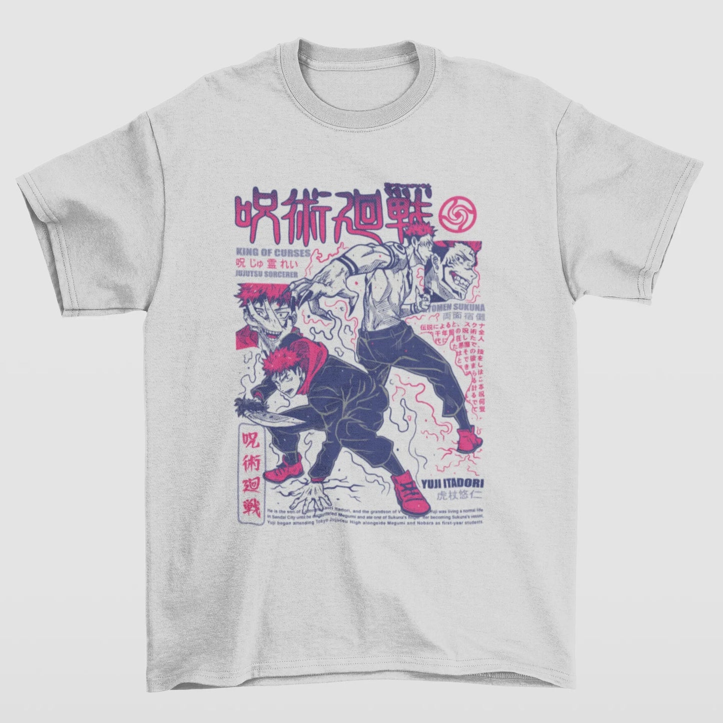 Camiseta Básica Unissex Jujutsu Kaisen Itadori Aesthetic
