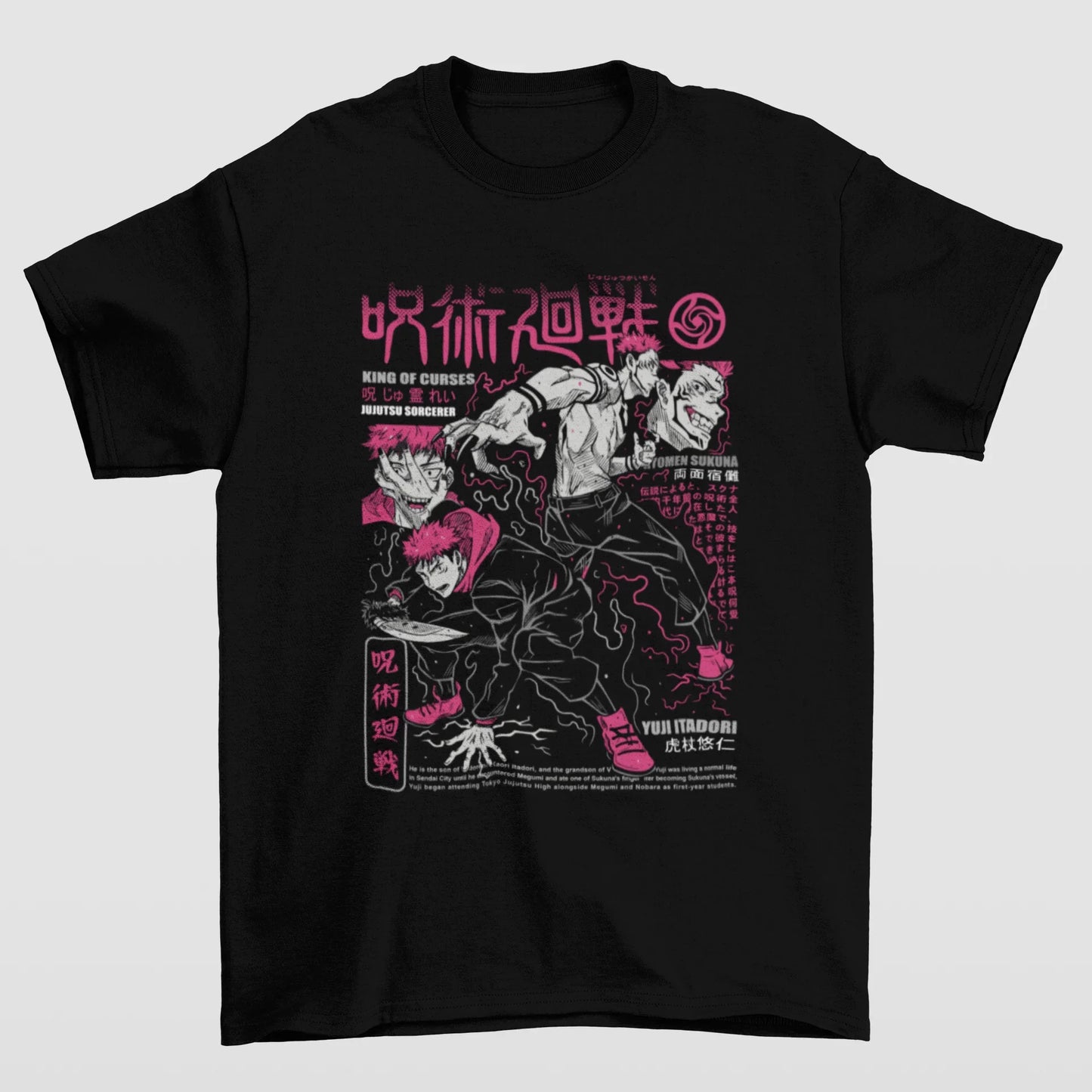Camiseta Básica Unissex Jujutsu Kaisen Itadori Aesthetic