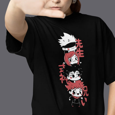 Camiseta Básica Unissex Jujutsu Kaisen Kawaii Sorceress