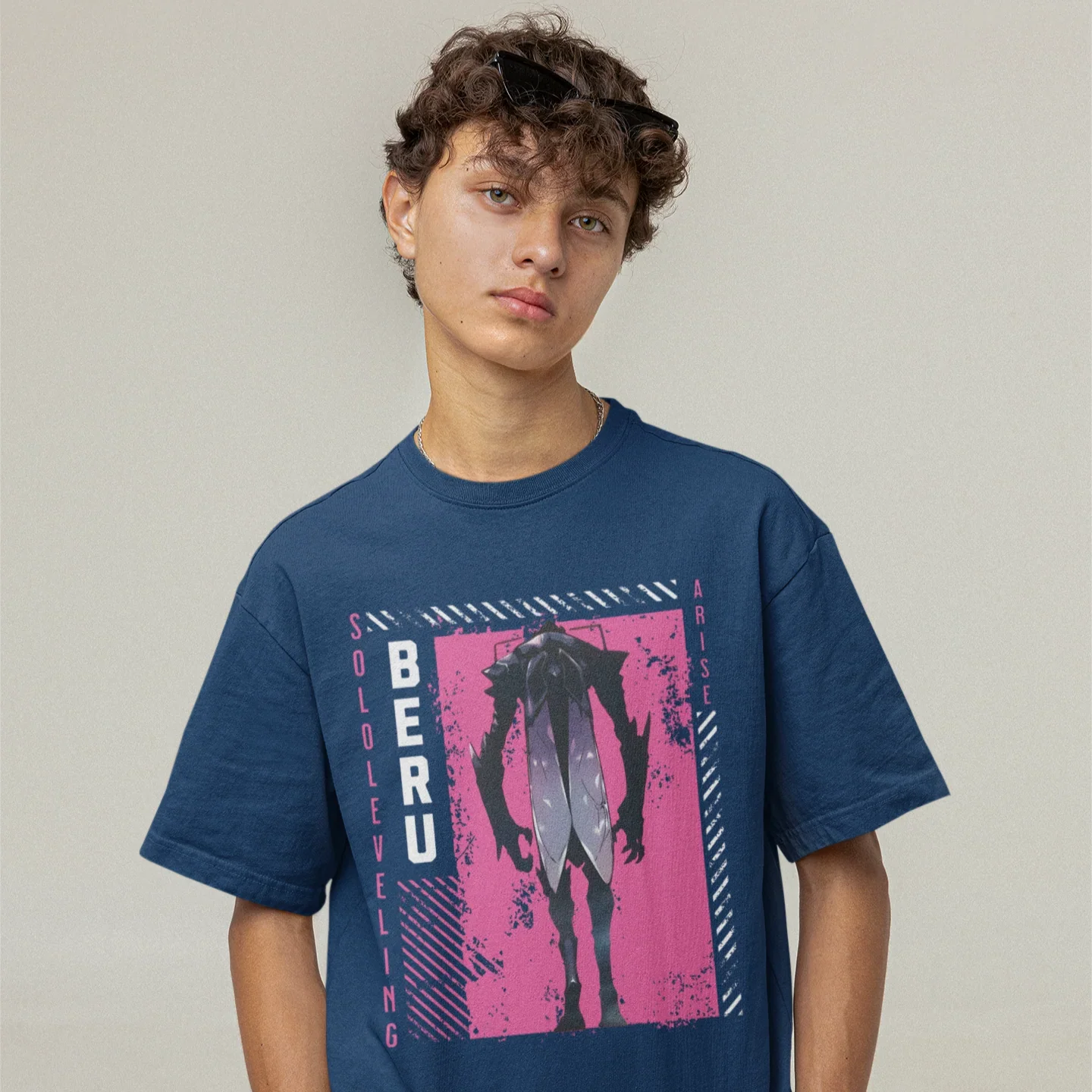 Camiseta Básica Unissex Solo Leveling Beru Inseto
