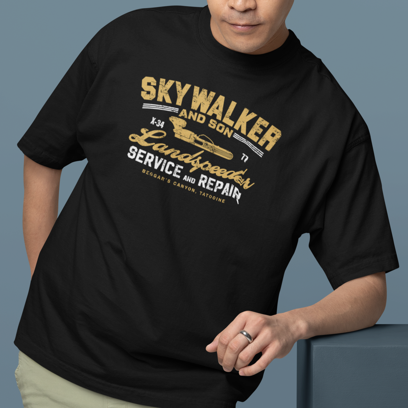 Camiseta Básica Unissex Star Wars Landspeeder