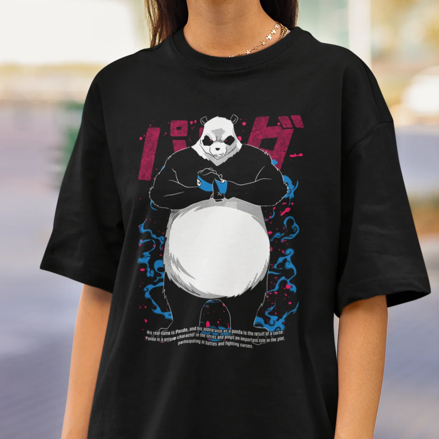 Camiseta Básica Unissex Jujutsu Kaisen Panda