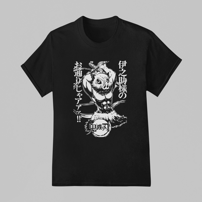 Camiseta Básica Unissex Demon Slayer Anime Inosuke