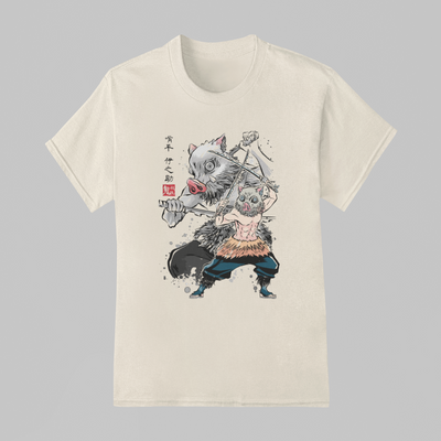 Camiseta Básica Unissex Demon Slayer Inosuke Graphic