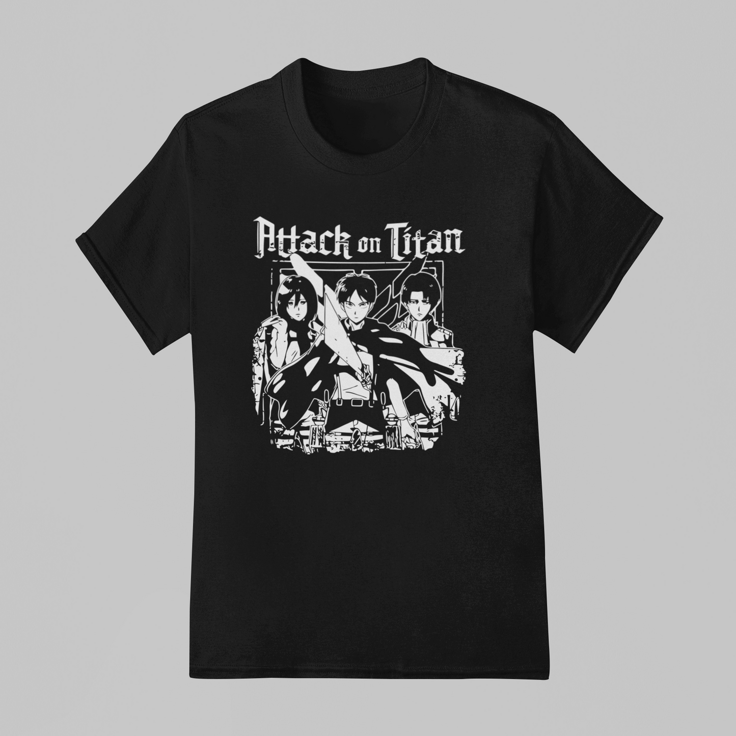 Camiseta Básica Unissex Attack On Ttitan