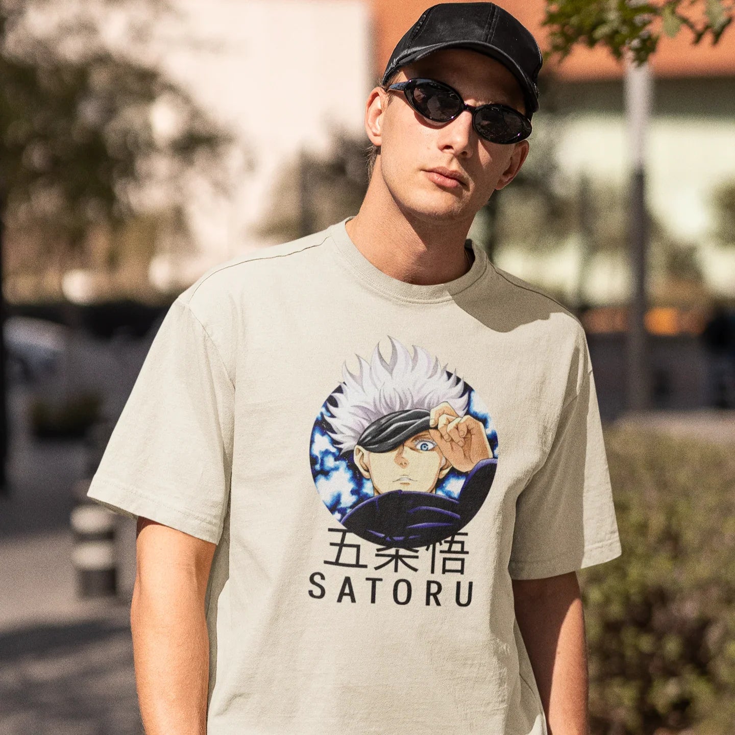 Camiseta Básica Unissex Angry Gojo Satoru Jujutsu Kaisen
